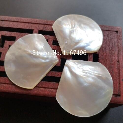 50pcs/lot 30mm Natural Fan cut Mother Pearl Shell Drop & Treardrop Mother Pearl for DIY Jewelry MOP Shell Beads
