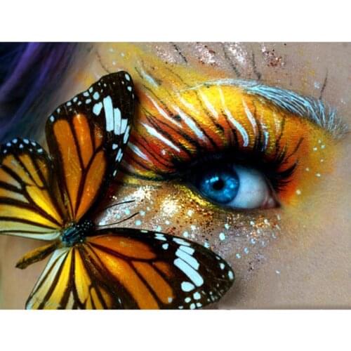 "Butterfly Eye" Diamond Painting 5D Full Square/Round Drill Home Decor DIY Diamond Rhinestone Embroidery Cross Stitch