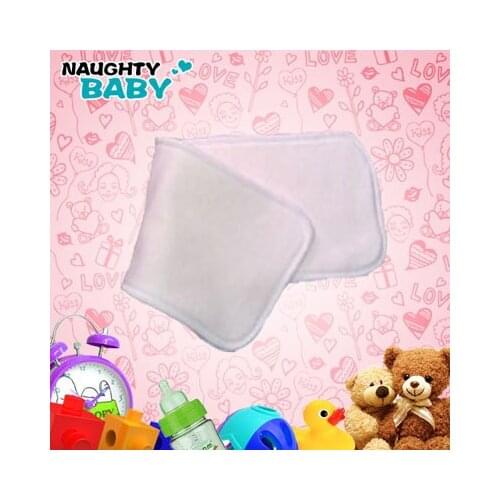 Bamboo cotton 50pcs 5 Layers 3+2 Washable Reusable Baby Cloth Diaper Pads High Quality Organic Nappy inserts