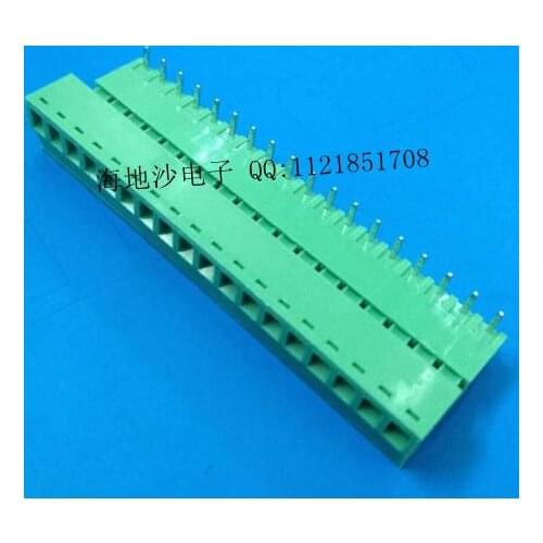 Free shipping Plug terminal block 2EDG-3.81mm-18P 2EDG 3.81 18Pin curved needle 5sets/lot