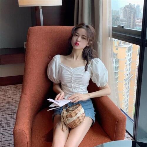 Blouse Women Shirt Big V-neck Short Sleeve Womens Shirt Womens Flounce Top Womens Blusas Mujer De Moda