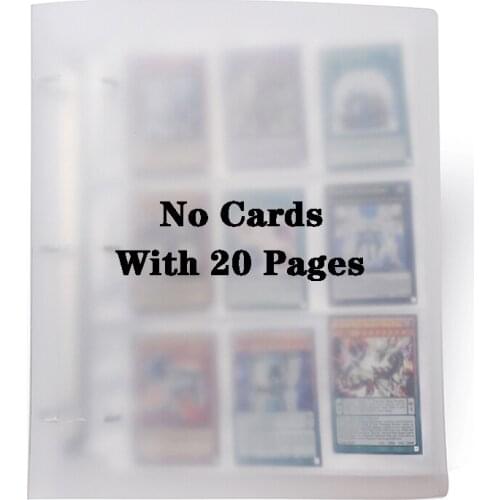 Cards Holder Albums With 20 Pages For 6.7*9.2cm Board Game Cards Album Book Sleeve Holder
