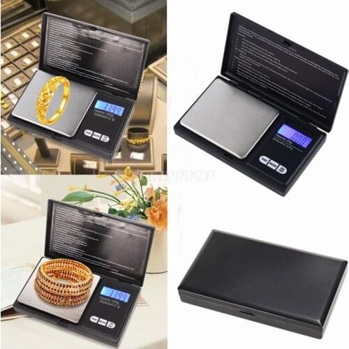 DHL 50PCS Mini Pocket Digital Scale Gold Jewelry Weight Balance LCD 200g x 0.01g