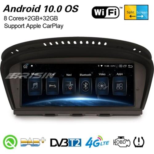 Erisin 8159 8-Core 8.8" Android 10 Car Stereo CarPlay WiFi BT DAB+ Navi For BMW 3er E90 E91 E92 E93 5er E60 E61 E63 E64 CCC CIC