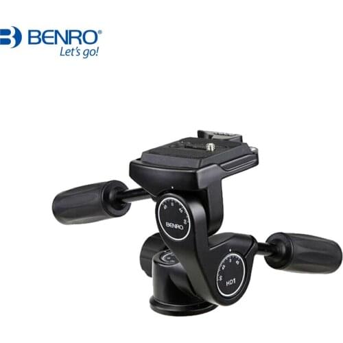 Benro HD Series 3-Way Pan Heads tripod head HD1 Professional Magnesium Alloy Panhead Weight 0.5kg Max Loading 5kg