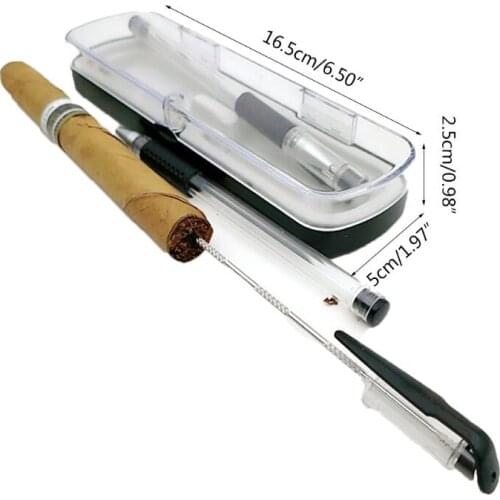 2pcs Stainless Steel Cigar Needle Punch Cutter Portable Metal Puncher Travel Smoking Accessories