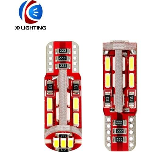 KD 2PCS/lot 4014 3014 T10 White 19SMD Canbus NO Error Car marker Auto Wedge Clearance Lights bulb parking lamps DC12V