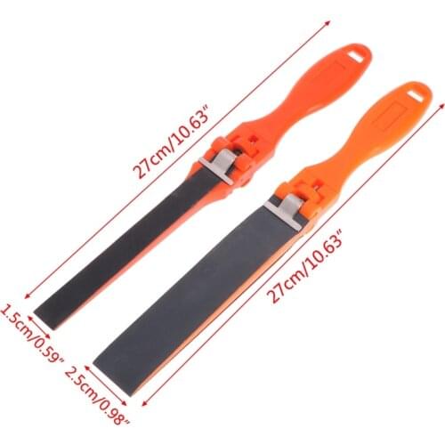 Sandpaper Ruler Plastic Jewelry Polishing Tools Abrasive Bar Grinding Stick Clip D08F