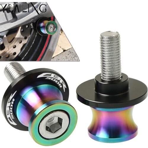 M8 Swingarm Stand Screws CNC Motorcycle Swing Arm Spools Sliders bobbins FOR HONDA CBR500R 2013 2014 2015 2016 2017 2018 2019