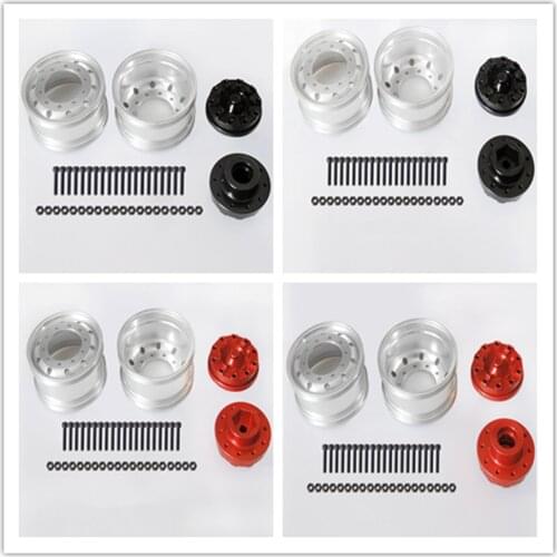 R/C metal front wheel hub for tamiya 1/14th scale rc actros scania R620 56323 R470 beenz 1851 MAN tgx king volvo tractor trailer