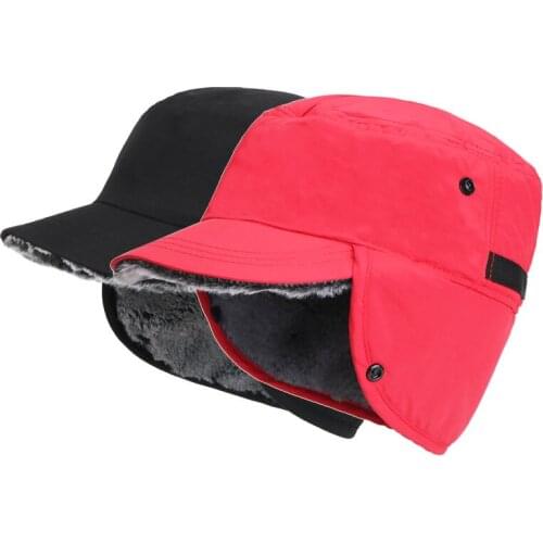 Mens Winter Korean Fashion Trendy Womens Cold hats, Windproof Ear Caps, Thickened Warm Caps