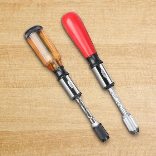 5 In 1 Push Pull Multi-bit Ratchet Screwdriver Set Semi-automatic Rotating Screwdriver Bit Kit Tool for Household Repairing