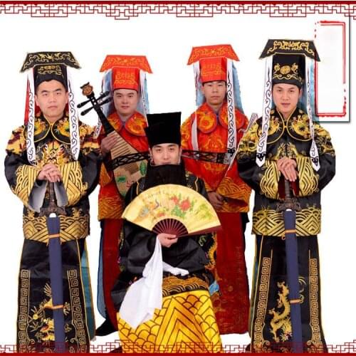 Beijing Opera garment Man Elegant Scholar Mens Clothing Prime Minister Hanfu Costumes China National Traditional Opera Apparel