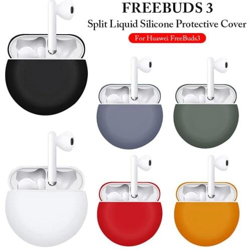 Suitable For Freebuds3 Split Liquid Silicone Protective Cover Wireless Charging Protection Box