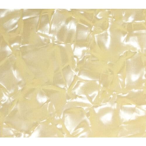 Pleroo Custom Guitar pickgaurd - DIY Acoustic Guitar Pick guard Blank sheets Guitar Parts, Cream Pearl
