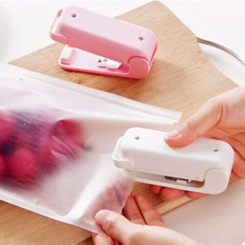 Portable Heat Sealer Plastic Package Storage Bag Clips Mini Sealing Machine Handy Sticker and Seals for Food Snack