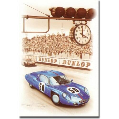 24 Hours Of Le Mans Poster Print Art On Canvas Painting Nordic Poster Wall Art Picture For Living Noom Home Decoration Frameless