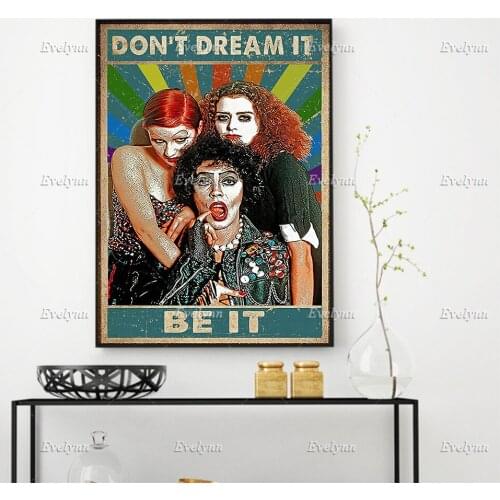 Horror All Saints' Day Retro Poster Dont Dream Be It Home Decor Prints Wall Art Canvas Living Room Decoration Unique Gift