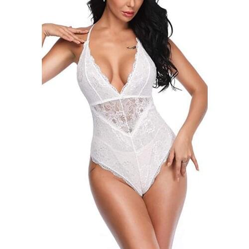 Sexy lingerie sexy lace-up womens one-piece underwear