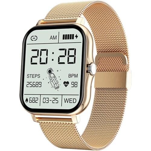 GEJIAN 1.69 Inch Big Screen Smart Watch Men Women Bluetooth Call Sport Heart Rate Monitor Smartwatch Customize Wallpaper Watches