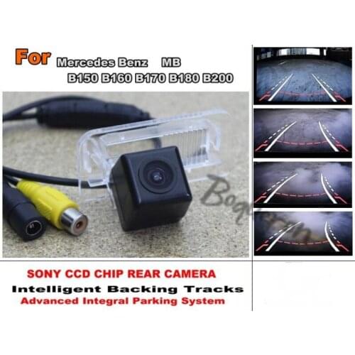 For Mercedes Benz MB B150 B160 B170 B180 B200 Smart Tracks Chip Camera / HD CCD Intelligent Dynamic Parking Car Rear View Camera