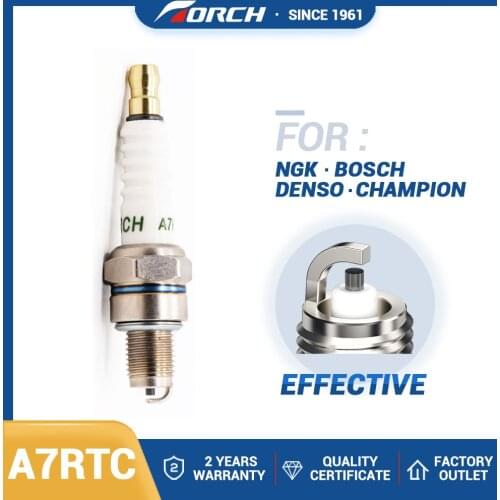 A7RTC Spark Plug CR7HSA for 4549 TORCH A7TC GY6 50cc 70cc 90cc 100cc 110cc 125cc 150cc Engine 139QMB 154QMI 157QMJ Motorcycle