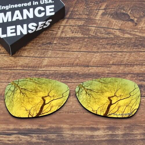 ToughAsNails Resist Seawater Corrosion Polarized Replacement Lenses for Oakley Felon Sunglasses Gold Mirrored (Lens Only)