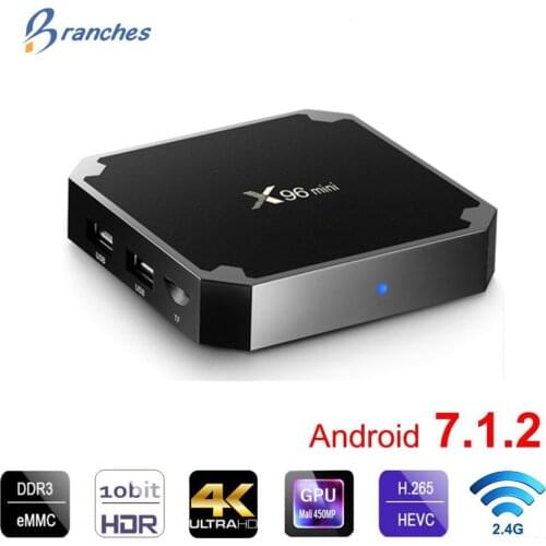 X96 mini Smart TV BOX Android 7.1.2 OS TV Box 1GB/8GB 2GB/16GB Amlogic S905W Quad Core H.265 4K 2.4GHz WiFi Set Top Box X96mini