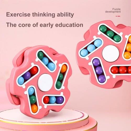 Magic Bean Rotating Magic Toy Double-sided Playable Circular Rotating Small Beads Creative Decompression Educational Best Toy