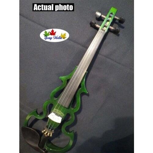 Green/White/Yellow/Red SONG Brand streamline 4/4 electric violin,solid wood