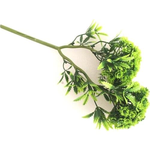 1pcs 36cm Artificial Flower Branch 2 Strands Plastic Faux Floral Stem Cheap Fake Flowers For Home Wedding Decoration Indoor