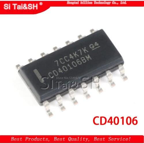 10PCS CD40106 CD40106BM CD40106BCM SOP-14