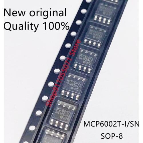 10PCS/LOT MCP6002T-I/SN MCP6002 SOP8 Original In Stock