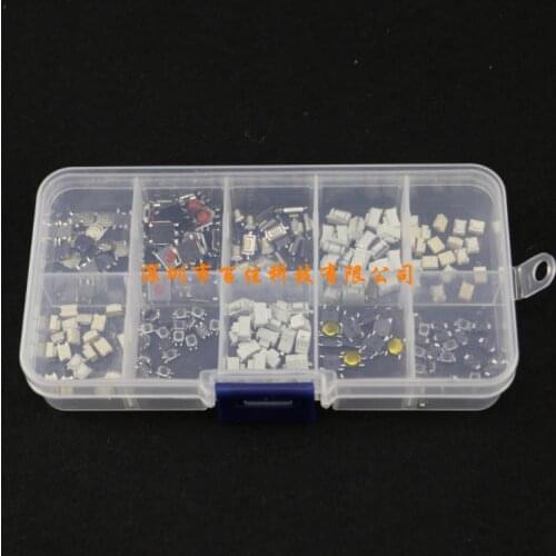200Pcs Car remote control button switch button package patch Tact switch button package 3*6 3*4 buttons 10 kinds specifications