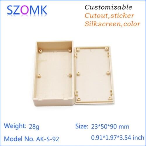 4 pcs, 23*50*90mm hot selling plastic distribution box szomk plastic pcb enclosure project box gps tracker junction box