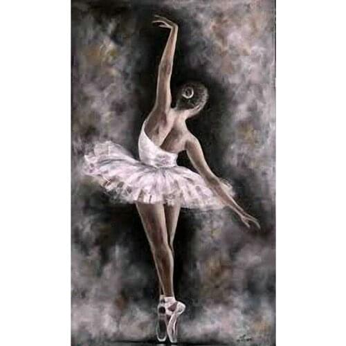 5D DIY Diamond Painting Ballerina Girl Full Round/Square Drill Mosaic Diamond Cross Stitch Character Embroidery Home Decor Gift