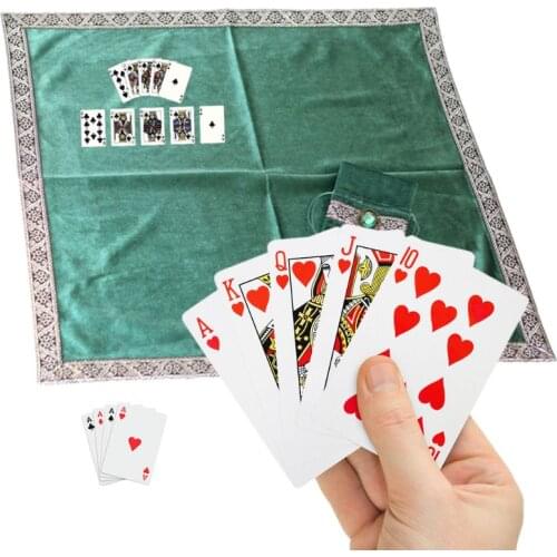 Altar Tarot Cloth Velvet Tarot Cards Tablecloth with Bag Oracle Divination Playing Card Pad Board Game Accessories