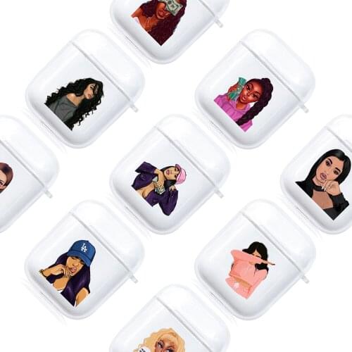 Swag Girls Money Cartoon Case for AirPods Pro 1 2 Fashion illustration Earphone Case Soft Silicone Transparent cover for Airpods