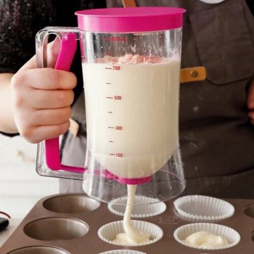 Transhome Batter Dispenser 900ml Pancake Dispenser DIY Baking Pastry Cupcake Cream Blenders Baking Pancakes Bakeware Pastry Tool
