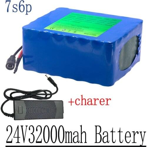 Electric Bicycle/Wheelchair Lithium Battery, 24V, 32Ah, 7S, 6P, 18650, 250W, 350W, 25A, BMS