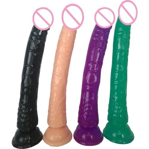21*3.5cm Flexible Long Anal Dildo Realistic Penis With Suction Cup Dildos Butt Anal Plug Adult Sex Toys For Woman Men Gay