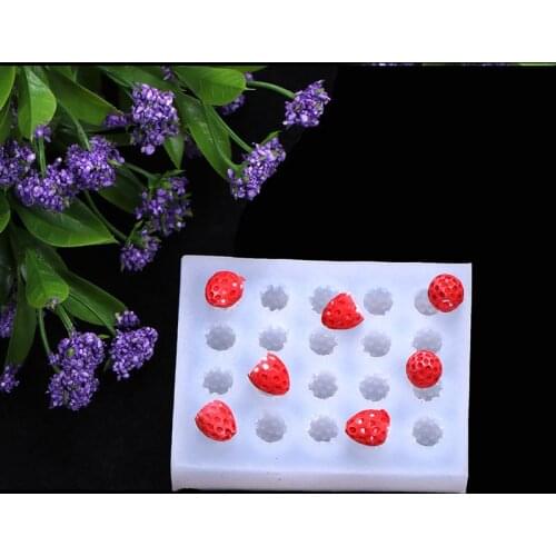 Strawberry Cake Decoration Silicone Mold Handmade Clay Decoration Accessories 15-979
