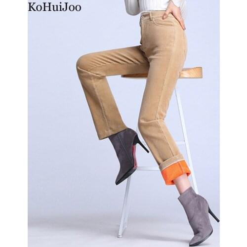 Женские прямые брюки KoHuiJoo China At AliExpress