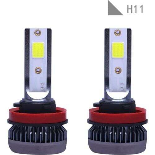 1pair COB H11 H8 H9 120W 26000LM LED Car Headlight Kit Turbo Light Bulbs 6000K white light Hi/Lo Beam Lamps