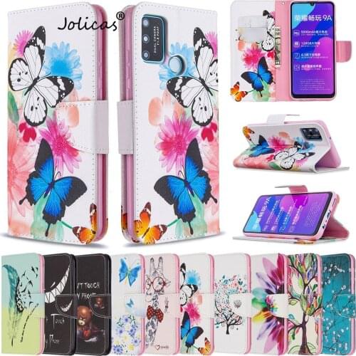 Cool PU Leather Flip Wallet Phone Shell Case For estojo Huawei Honor 9A Mobile Bag Huawei capinha Honor 9X 9S Lite Pro Hoesje