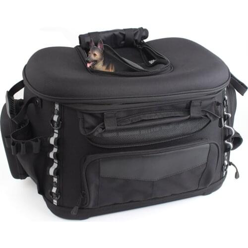 Motorcycle Pet Bag Tail Bag Pet Dog/Cat Luggage Rack Sissy Bar Pet Carrier Bag For BMW gs 1200 r1250gs For Harley Touring Trike