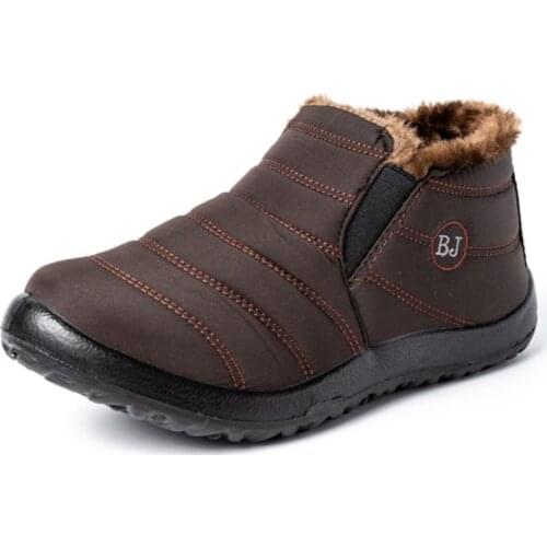 Men Boots Lightweight Winter Shoes Women Men Snow Boots Waterproof botas hombre Plus Size 47 Slip On Unisex Ankle Boots WSH4162