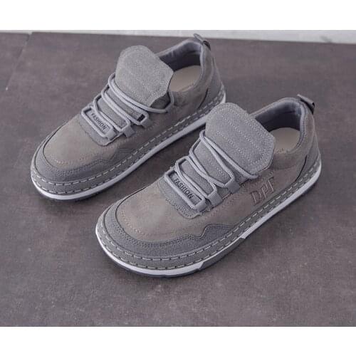 2021 Spring And Autumn New Mens Shoes Fashionable And Comfortable Lace-Up Casual Shoes Flat Bottom Running Sports Shoes