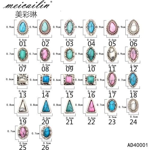 New Arrive 10pcs/Bag Silver 3D Metal Alloy Nail Art Decorations Rhinestone for Nails Gem Charms Jewelry on Nails Salon Supplies