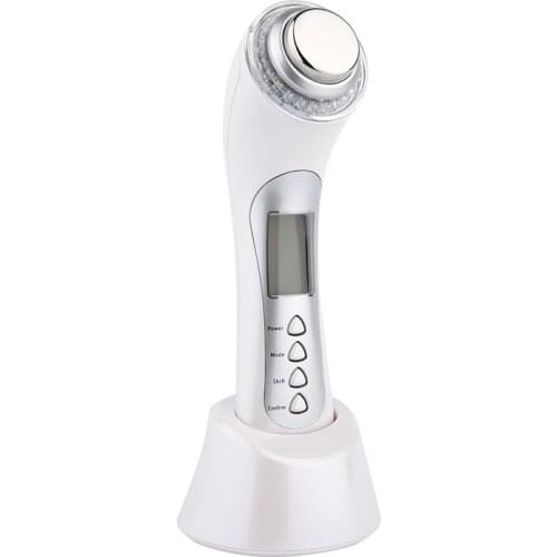 Portable Bio photon Ultrasonic face beauty Ionic facial massage machine